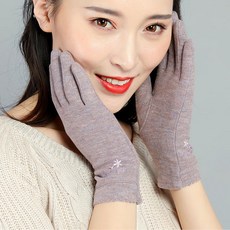 없음 봄가을 여성 얇은 장갑 방풍 터치스크린 학생 겨울철 야외용 전동차, 04 모던 그레이(벨벳)