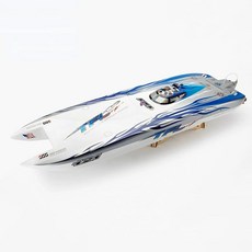 고양이 카타마란 1133tfl 유리 섬유 선체 브러시리스 전기 RC 원격 제어, Blue dual motor