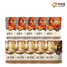 아워홈 짬뽕탕5 + 삼계탕5 (총10개), 1개