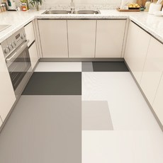 gqrui 가죽 대형 PVC 주방매트, 심플-5