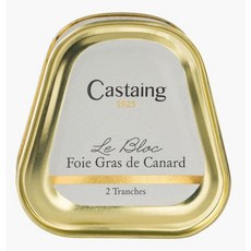 CASTAING 카스탱 오리 푸아그라 블록 2조각 75g, 2개