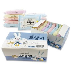 VBC 꼬맹이물티슈 (대 10매입x10팩)X소박스 1개 휴대용물티슈 등하교 순면 미니물티슈 외출