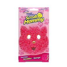 스크럽대디 5591029186 Scrub Daddy Scrub Mommy 스페셜 에디션 펫 캣 - 긁힘 방지 다용도 접시 스폰지 - BPA 프리 및 폴리머 폼으로 제작 - 얼룩 및