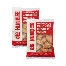 비케이알 버팔로윙 1kg 유통기한 25.06.13 까지, 2개