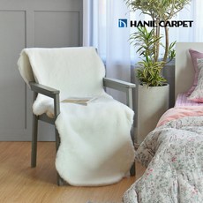 [한일카페트] 밍크퍼 양털러그 60x90, 색상:브라운