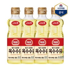 사조 대림 해표 옥수수유 900ml X 4병 식용유, 단품