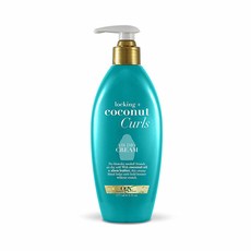 코코넛 컬 에어 드라이 크림 OGX Locking Coconut Curls Air Dry Cream 6oz(177ml), 1개