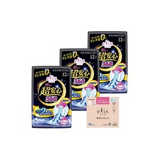 .co.jp 엘리스 아침까지 초안심 360 날개형 36cm 특히 많은 날의 밤용 36매 12매×3팩 묶음구매+증정