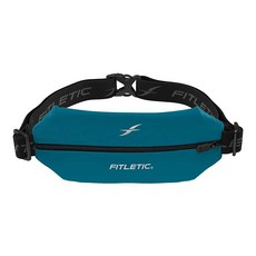 Fitletic - 미니 스포츠 벨트 러너 파우치 러닝 허리 조절 가능한 밴드가 있는 확장 라이크라 휴대폰 신분증 및 신용 카드용 Biscay Green Small482230,