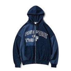 MIXED VARSITY HOOD ZIPUP_NAVY