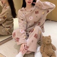 러밴루비 극세사 러블리 수면잠옷 세트