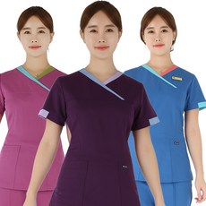 신화가운 병원유니폼 간호복 상의 샤르망 3071 특수스판 수술복
