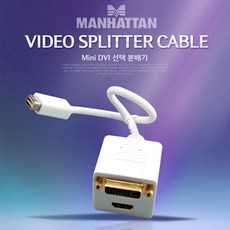 PINA / Manhattan Mini DVI 선택분배기 / 케이블(USB/LAN/HDMI) 무선공유기/iptime/와이파이공유기/iptime공유기/유선공유기/인터넷공유기, 단일 모델명/품번
