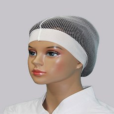 모던위생복 식품위생복 위생모자 MD-5011-1 (스판밴드속모자) HACCP위생모자 남여공용 위생모 식품공장 위생모자, 화이트, 1개