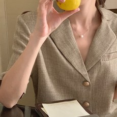 리얼코코 여성 반팔 여름 포켓 자켓 S192314
