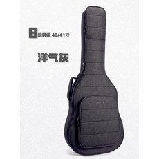 기타 폼케이스 어쿠스틱 폼캐이스 guitar 가방 소프트 박스 어깨 휴대용 긱백, 5. 색상 분류: B 스타일 발라드 4041 인치 웨스턴 스타일 그레이