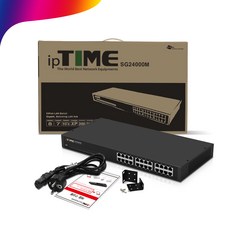 아이피타임 IPTIME SG24000M 24포트 기가비트 허브 스위치 랜선 네트워크