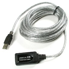 은조닷컴_Coms USB2.0 리피터 케이블 - 5m 이상 연장시 사용 길이 5m (U2896) 리피터 PC용품 컨버터 수신기 컴퓨터용품+DMSWH, 이상품으로선택!!!, 이상품으로선택!!!