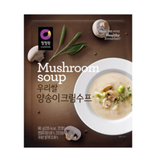 청정원 우리쌀 양송이크림수프, 60g, 30개/1박스