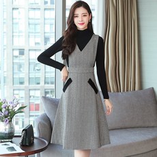 쇼트 르샵 여름 벨티드 베스티에 원피스 슬림