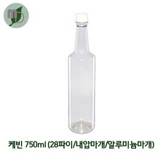 케빈 750ml 페트병 28파이, 내압마개-백색, 133개