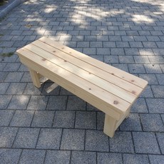 야외용원목벤치