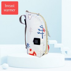 모유중탕기 이유식데우기 USB 아기 병 보온병 가방 휴대용 온도 조절기 난방 우유 따뜻하게, [01] WHITE