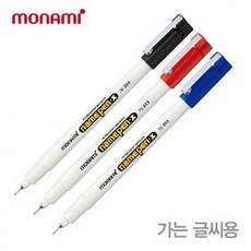 tscom 네임펜-가는글씨용 12P 가는네임펜 얇은네임펜 모나 네임펜, 검정
