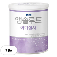 매일유업 앱솔루트 아기설사 분유, 7개, 400g