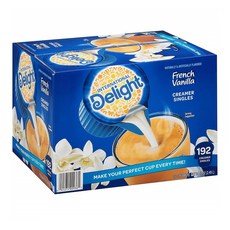 인터네셔널 딜라이트 액상 크리머 192개입 프렌치 바닐라 International Delight French Vanilla Liquid Creamer Portion Cups, 2.49L, 1개입, 1개, 2.49L