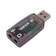 티놀지 USB Virtual 5.1 채널 사운드 카드 젠더형 [T-USOUND51BK], 본상품선택, 1개