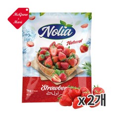 [냉동] 맥그로우앤마리 이집트산 딸기 1kg (2개), 2개