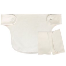 해피코튼 오가닉 아기띠 침받이(벨크로)+가슴침받이 세트 (포토후기이벤트) 아기띠침받이, 베이직, 1개