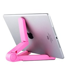 아이패드 거치대 테블릿 갤럭시탭 받침대 ABS 고정 스탠드 다이소, 핑크[데스크탑 거치대] 공용