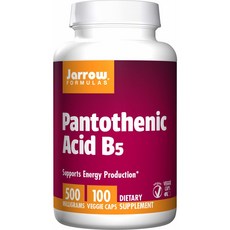 자로우 포뮬러 판토테닉산, 3통, 각 500mg, 100정