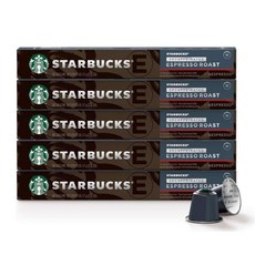 Starbucks 네스프레소 스타벅스 디카페인 에스프레소 로스트 캡슐 50개 by Nespresso Decaf Espresso Roast, 1개