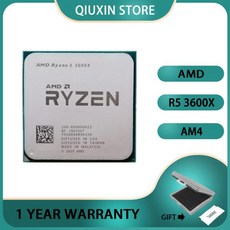 AMD Ryzen 5 3600X R5 3600X 3.8 GHz 6 코어 Twelve-Thread100-000000022 소켓 AM4 CPU 프로세서 7NM 95W L, 한개옵션0 - 3600x