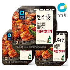 청정원 논현동포차스타일 매운껍데기 180g 3개, 1개, 180g 3