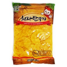 반찬단지 치자 단무지 슬라이스 1kg, 3개