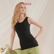 [왁스] [WOX] 코튼 배쏙티 3단계 보정속옷 - 블랙(런닝형)