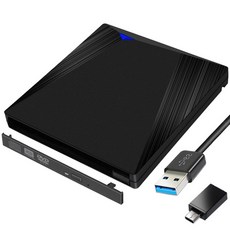 블루레이ODD 외장 리핑 4K 재생 플레이어 블랙 블루 레이 플레이어 케이스 유형 C USB3.1 + USB 3.0 SATA 1, 01 12.7MM DVD