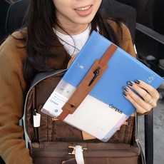 북밴드 다이어리 펜홀더 브라운 케이스 필통 꾸미기 볼펜 파우치 책갈피