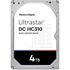 Western Digital 8TB Ultrastar DC HC320 SATA HDD 7200RPM 클래스 6Gb/s 256MB Cache 3.5 HUS728T8TALE6L4, 4TB - hus728t8tale6l4