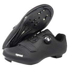 스토리원 자전거 클릿 슈즈 MTB 사이클 로드 신발 SH-896, 270, 블랙-로드