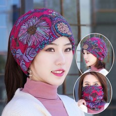 Xin 형 보관 모 자녀 겨울 모자 목도리 여자 도안 꽃 바다
