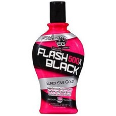 European Gold Flash Black 500x 유로피안 골드 플래쉬 블랙 태닝 로션 12oz(354ml), 1개