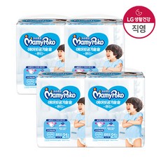 마미포코 에어핏 팬티 점보형 (남아)21P 4개 (1 BOX), 단품