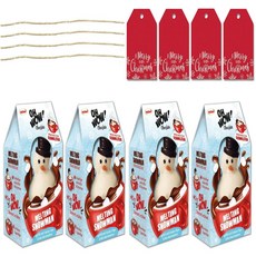 오 와우 스노우맨 코코아밤 초콜릿 4팩