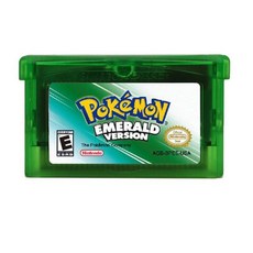Highquality 32 비트 포켓몬 카드 에메랄드 LeafGreen 루비 영어 GBA 용 미국 버전, 02 EMERALD VERSION