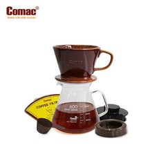 코맥 자기 커피드립세트 600ml (DN4)